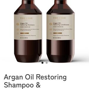 THEORIE Argan Oil Restoring Shampoo & Conditioner - Brown Bottle